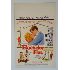 Bachelor Flat - Original 1962 20th Century Fox Window Card